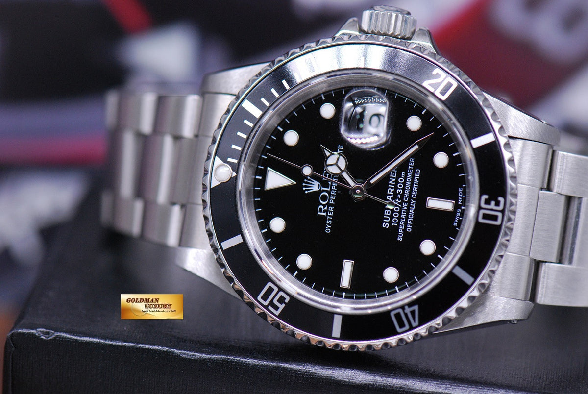[SOLD] ROLEX OYSTER PERPETUAL SUBMARINER BLACK Ref : 16610 (NEAR MINT)