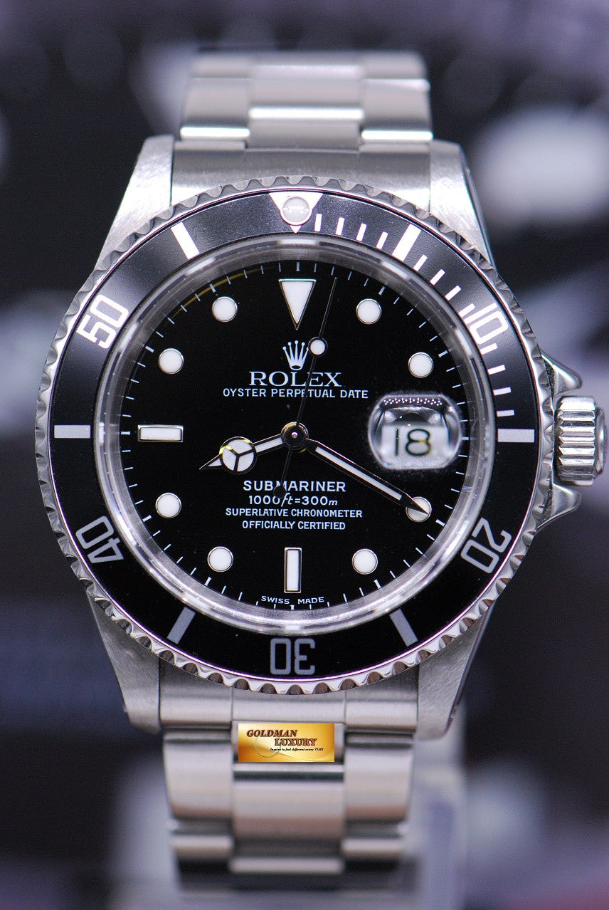 [SOLD] ROLEX OYSTER PERPETUAL SUBMARINER BLACK Ref : 16610 (NEAR MINT)