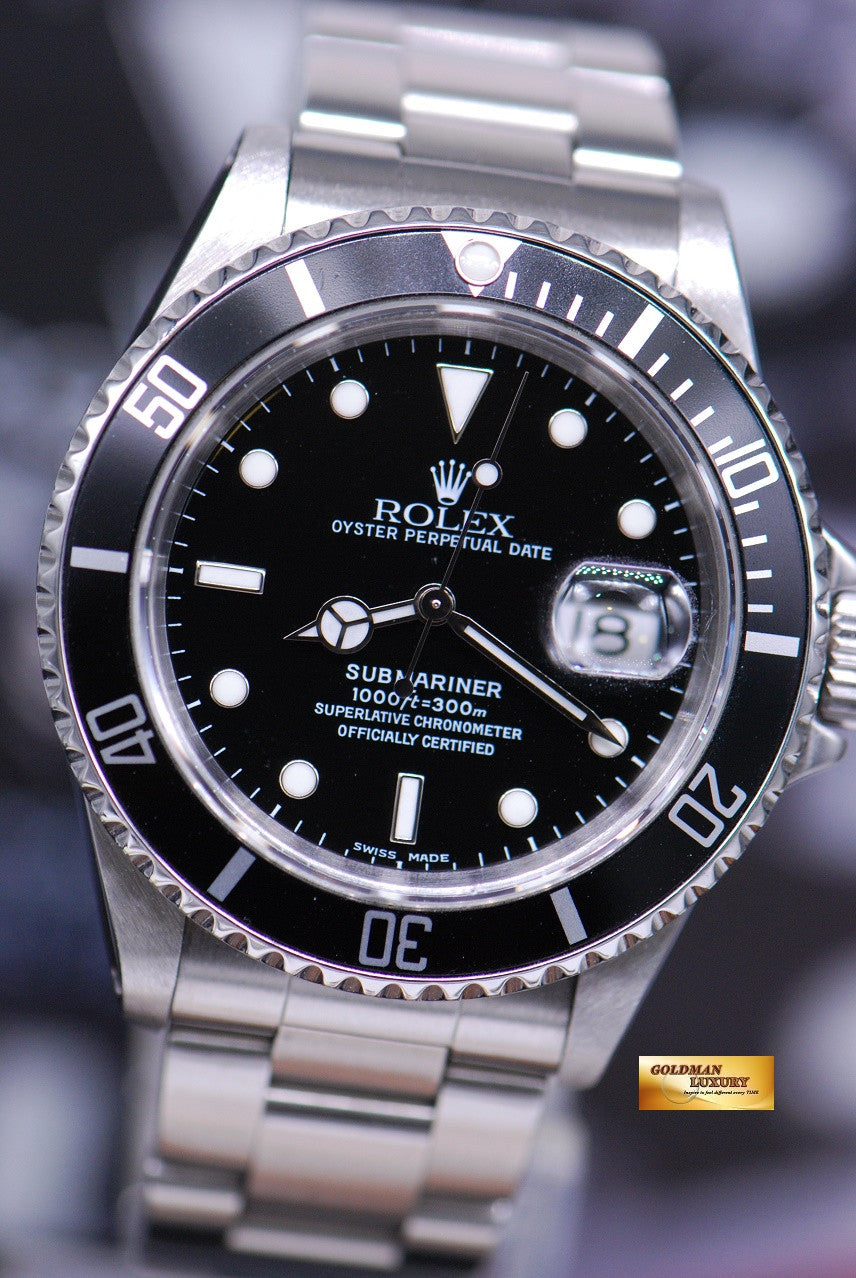 [SOLD] ROLEX OYSTER PERPETUAL SUBMARINER BLACK Ref : 16610 (NEAR MINT)