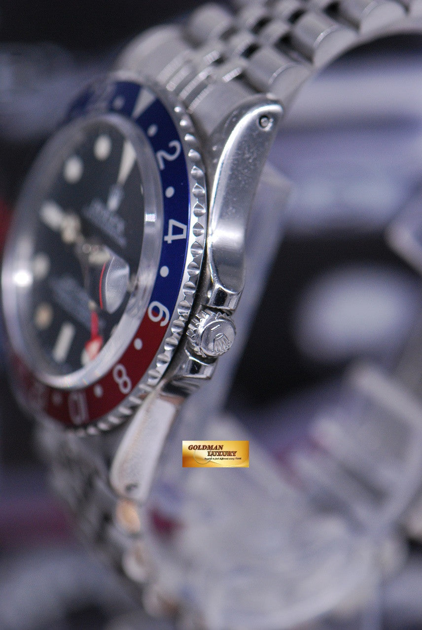 [SOLD] ROLEX OYSTER PERPETUAL GMT-MASTER I MATTE DIAL RED HAND 1675 (VINTAGE AGING)