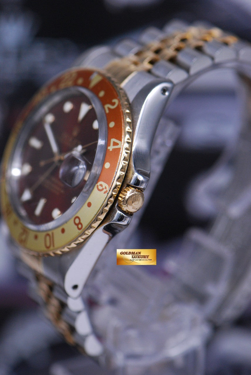 [SOLD] ROLEX OYSTER PERPETUAL GMT-MASTER I HALF-GOLD ROOT BEER 16753 (VINTAGE)