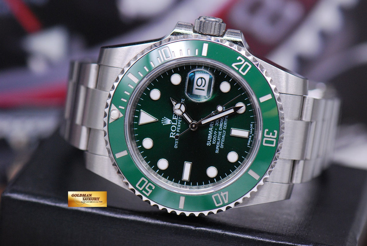 [SOLD] ROLEX OYSTER SUBMARINER “GREEN HULK” 40mm 116610LV (MINT)