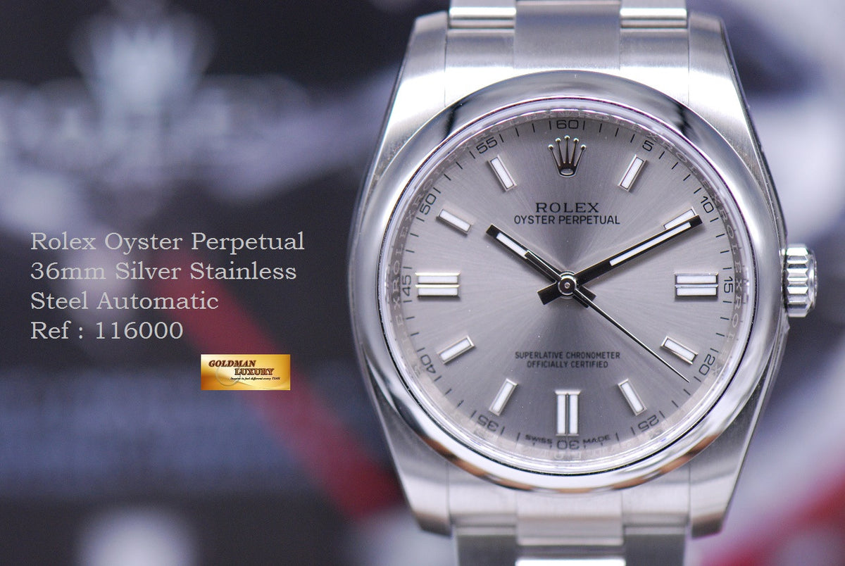 [SOLD] ROLEX OYSTER PERPETUAL NO-DATE 36mm GENTS SIZE 116000 (LNIB)
