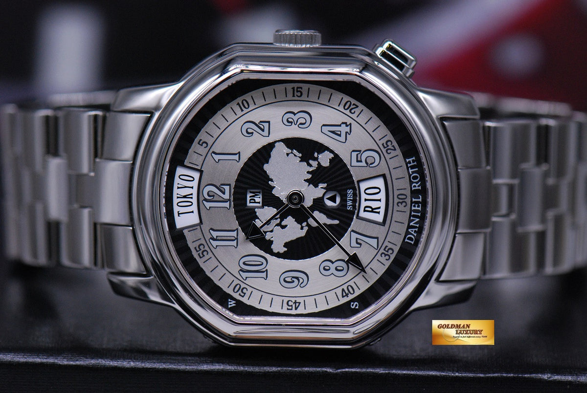 [SOLD] DANIEL ROTH METROPOLITIAN 24 VILLES WORLD TIME AUTOMATIC (MINT)