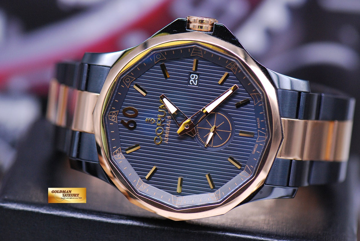 [SOLD] CORUM ADMIRAL’S CUP 42 LEGEND HALF-GOLD BLACK AUTOMATIC (LNIB)