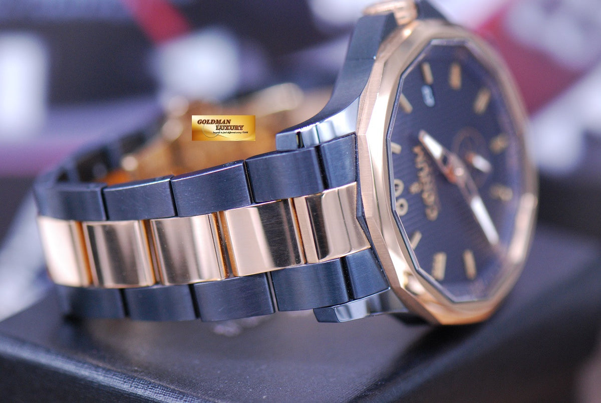 [SOLD] CORUM ADMIRAL’S CUP 42 LEGEND HALF-GOLD BLACK AUTOMATIC (LNIB)