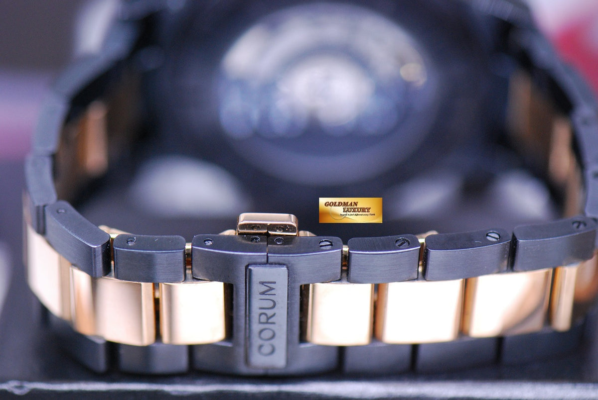 [SOLD] CORUM ADMIRAL’S CUP 42 LEGEND HALF-GOLD BLACK AUTOMATIC (LNIB)