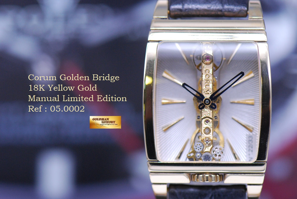 [SOLD] CORUM GOLDEN BRIDGE 18K YELLOW GOLD MANUAL LIMITED EDITION (NEAR MINT)