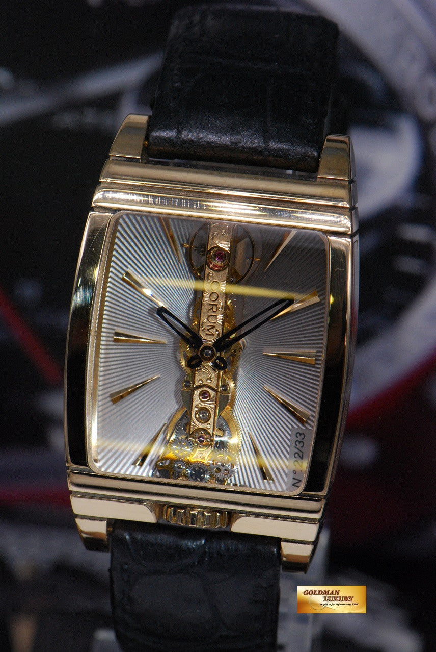 [SOLD] CORUM GOLDEN BRIDGE 18K YELLOW GOLD MANUAL LIMITED EDITION (NEAR MINT)