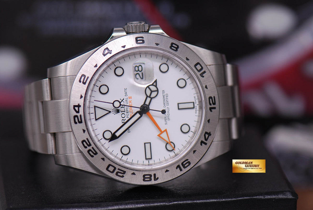 [SOLD] ROLEX OYSTER PERPETUAL EXPLORER II REF 216570 WHITE (NEAR MINT)