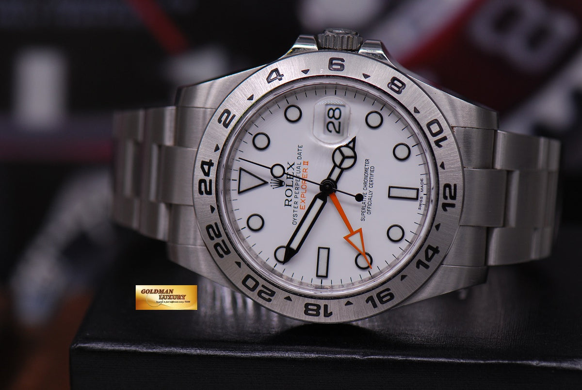 [SOLD] ROLEX OYSTER PERPETUAL EXPLORER II REF 216570 WHITE (NEAR MINT)