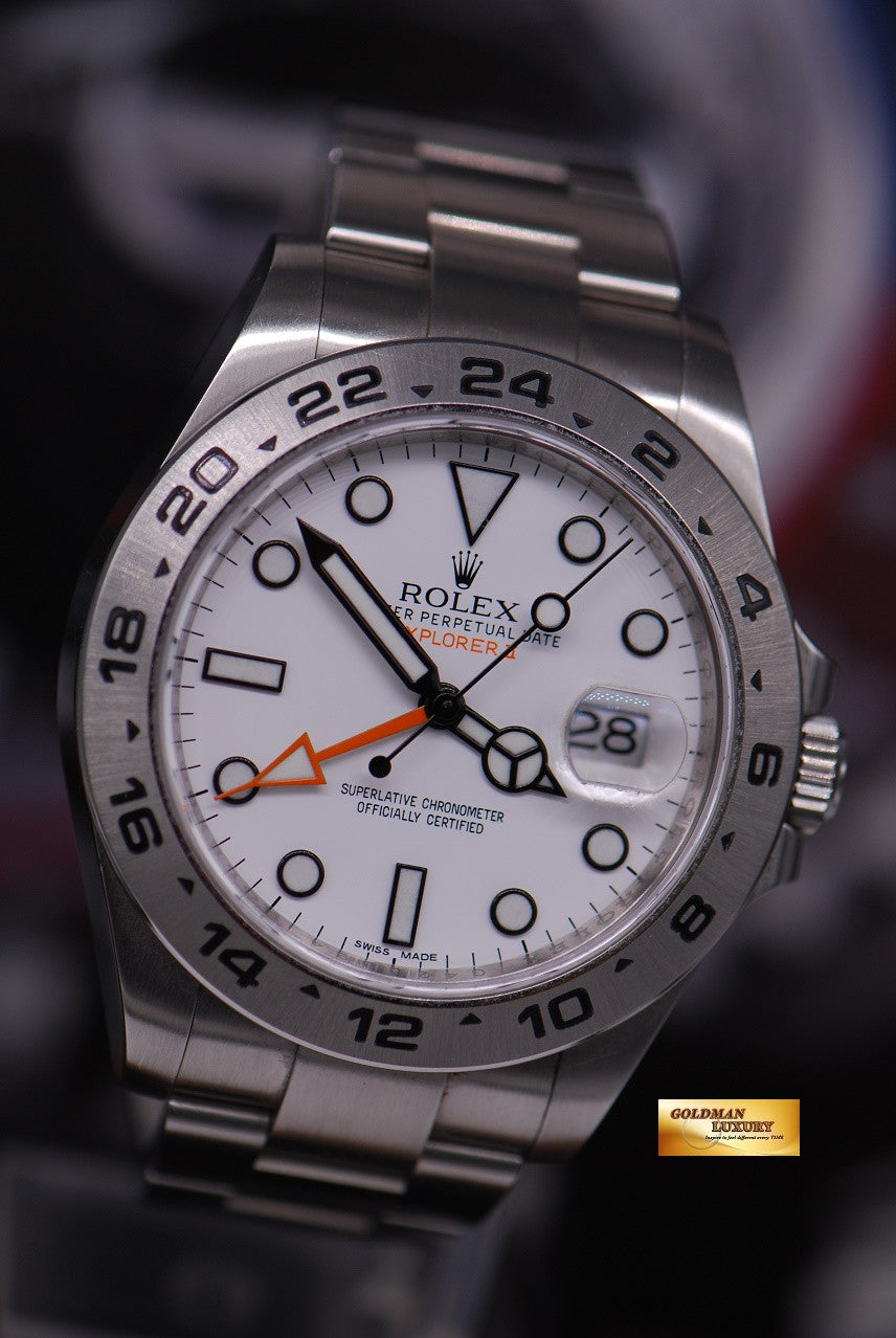 [SOLD] ROLEX OYSTER PERPETUAL EXPLORER II REF 216570 WHITE (NEAR MINT)