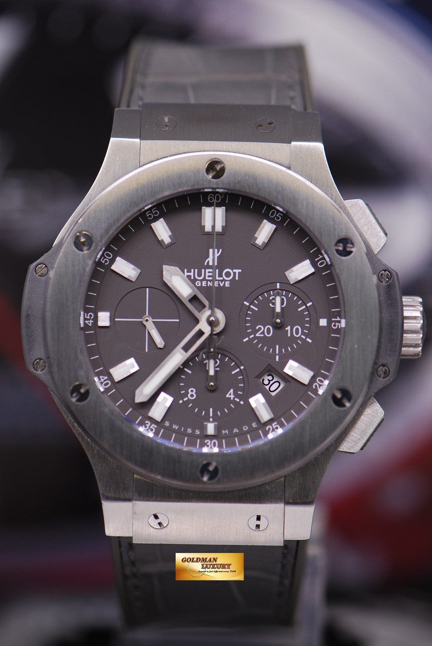 [SOLD] HUBLOT BIG BANG 44mm CHRONOGRAPH SS BEZEL GREY AUTOMATIC (MINT)