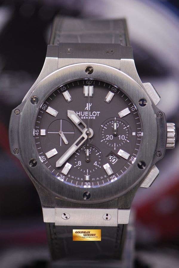 [SOLD] HUBLOT BIG BANG 44mm CHRONOGRAPH SS BEZEL GREY AUTOMATIC (MINT)