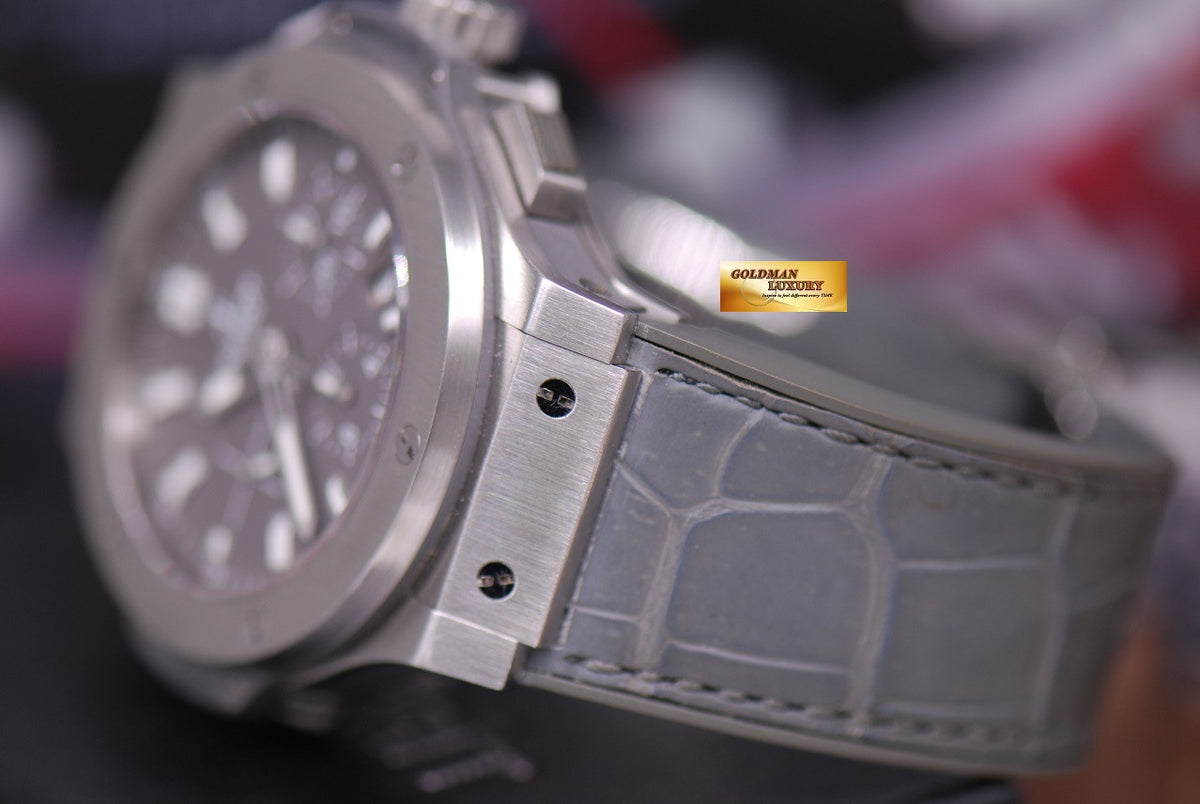 [SOLD] HUBLOT BIG BANG 44mm CHRONOGRAPH SS BEZEL GREY AUTOMATIC (MINT)