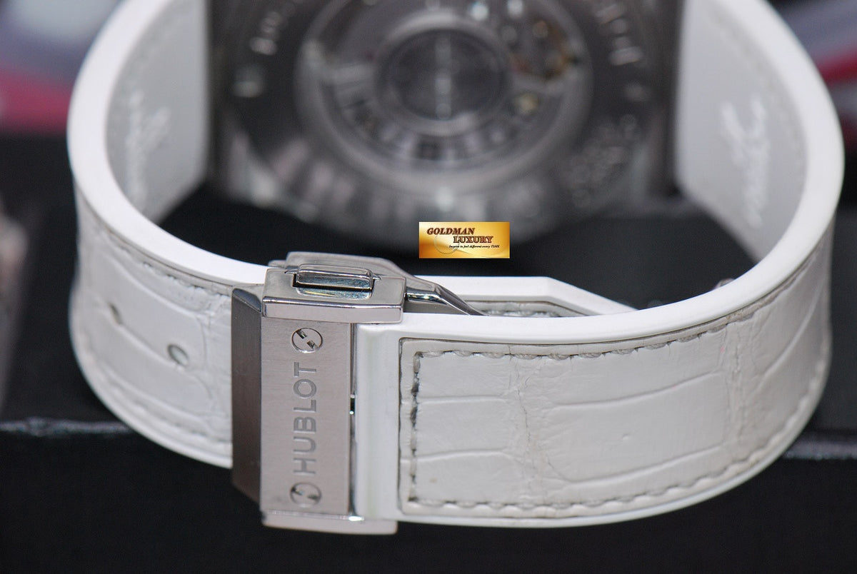 [SOLD] HUBLOT CLASSIC FUSION 42mm LADIES CHRONOGRAPH DIAMOND WHITE AUTOMATIC (NEAR MINT)