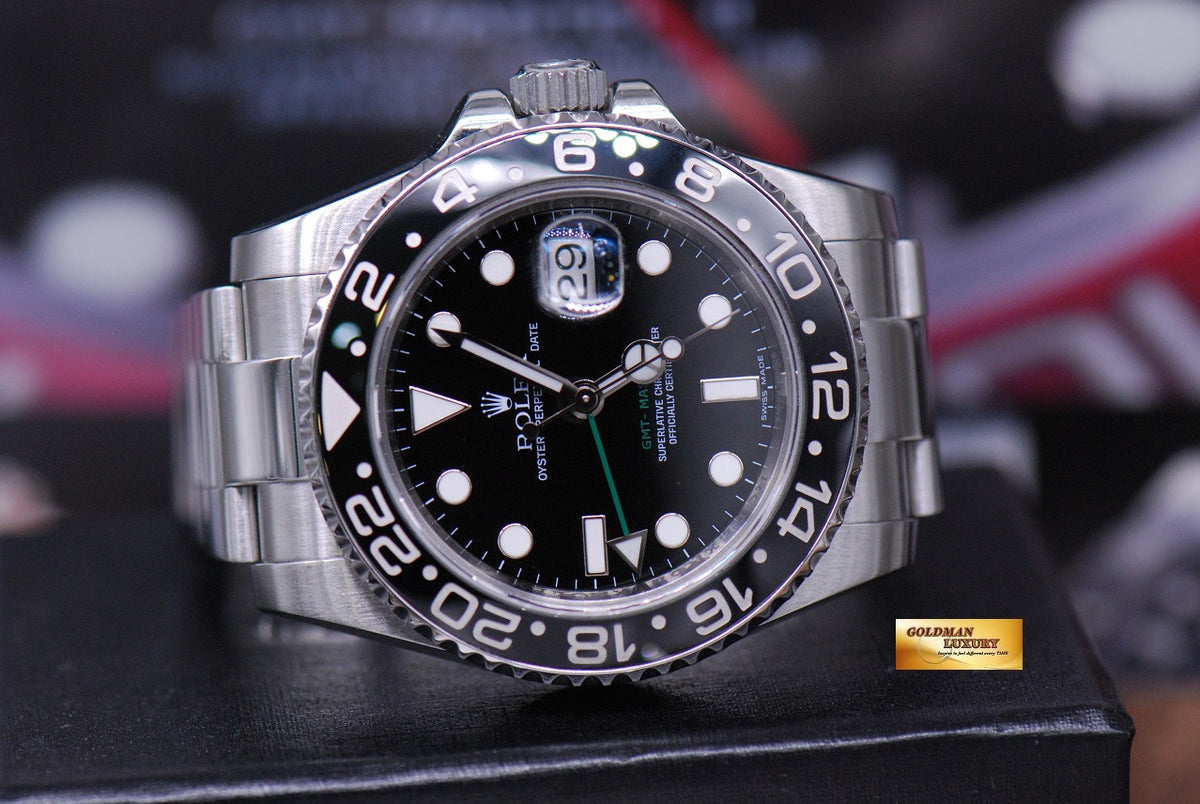 [SOLD] ROLEX OYSTER PERPETUAL GMT-MASTER II CERAMIC BLACK (MINT)