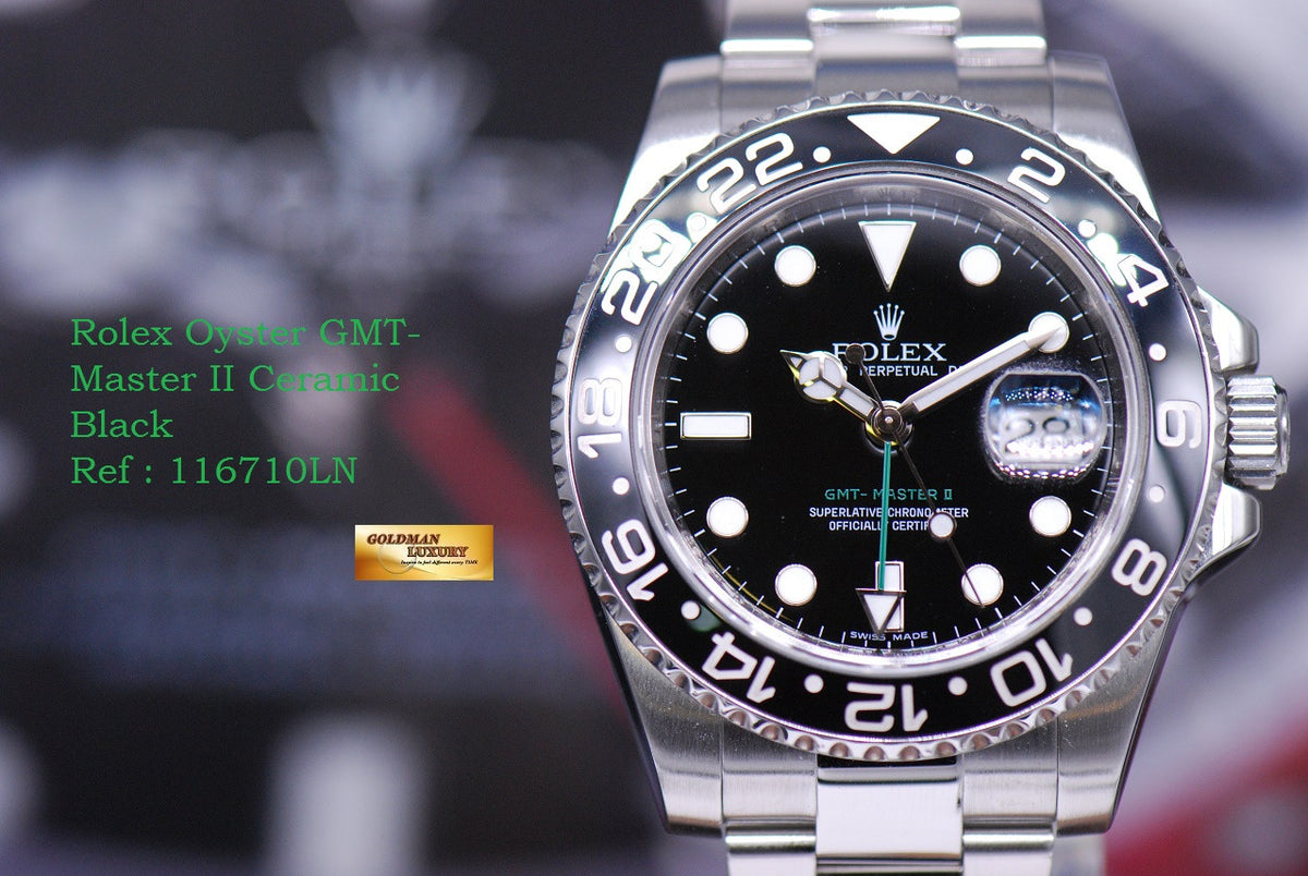 [SOLD] ROLEX OYSTER PERPETUAL GMT-MASTER II CERAMIC BLACK (MINT)