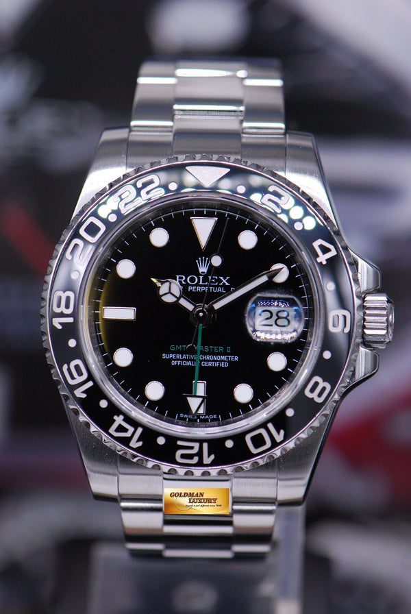 [SOLD] ROLEX OYSTER PERPETUAL GMT-MASTER II CERAMIC BLACK (MINT)