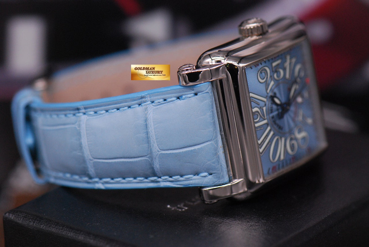 FRANCK MULLER CONQUISTADOR CORTEZ LADIES 18K WHITE GOLD AUTOMATIC 10000 L (MINT)