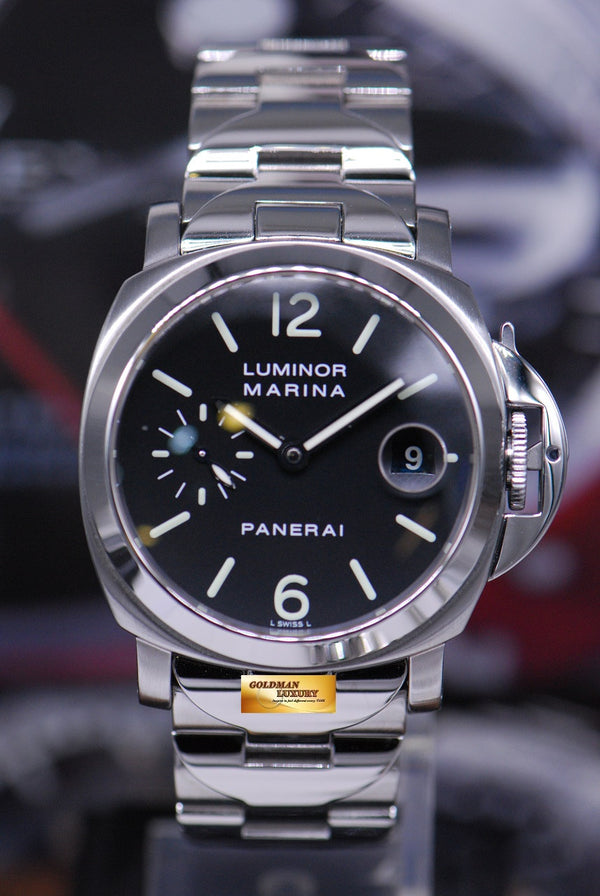 SOLD PANERAI LUMINOR MARINA PAM 50 40mm AUTOMATIC MINT Goldman Luxury