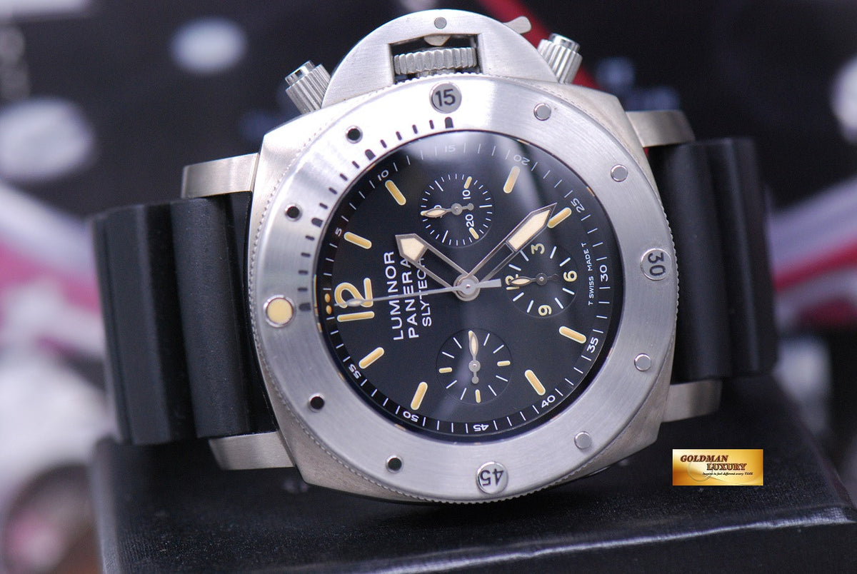 [SOLD] PANERAI LUMINOR SLYTECH CHRONOGRAPH TITANIUM “SYLVESTER STALLONE” SPECIAL EDITION PAM 202 AUTOMATIC (MINT)