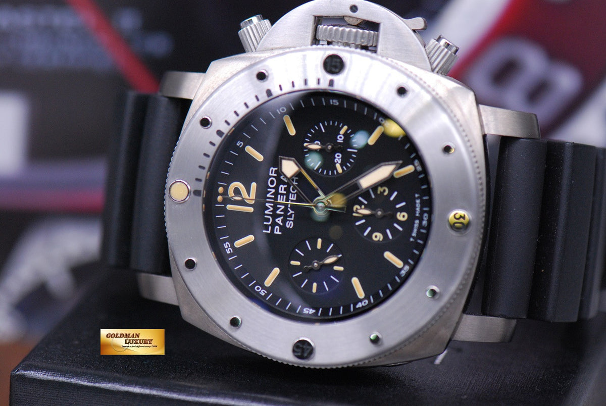 [SOLD] PANERAI LUMINOR SLYTECH CHRONOGRAPH TITANIUM “SYLVESTER STALLONE” SPECIAL EDITION PAM 202 AUTOMATIC (MINT)