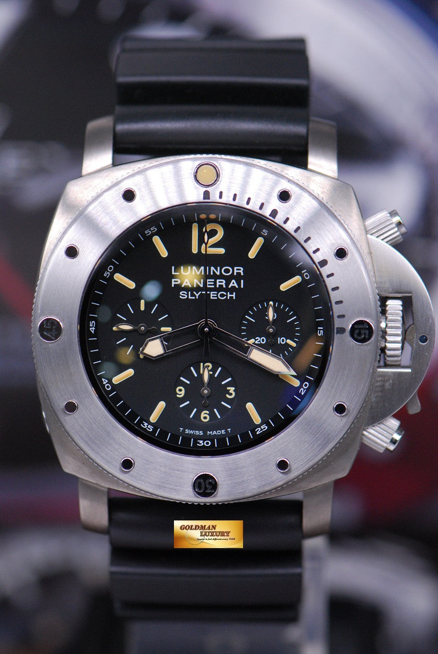 [SOLD] PANERAI LUMINOR SLYTECH CHRONOGRAPH TITANIUM “SYLVESTER STALLONE” SPECIAL EDITION PAM 202 AUTOMATIC (MINT)