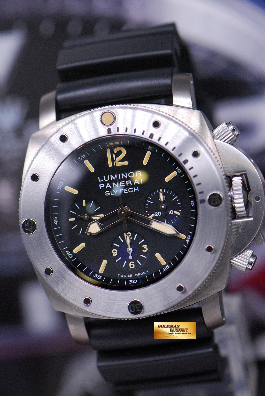 [SOLD] PANERAI LUMINOR SLYTECH CHRONOGRAPH TITANIUM “SYLVESTER STALLONE” SPECIAL EDITION PAM 202 AUTOMATIC (MINT)