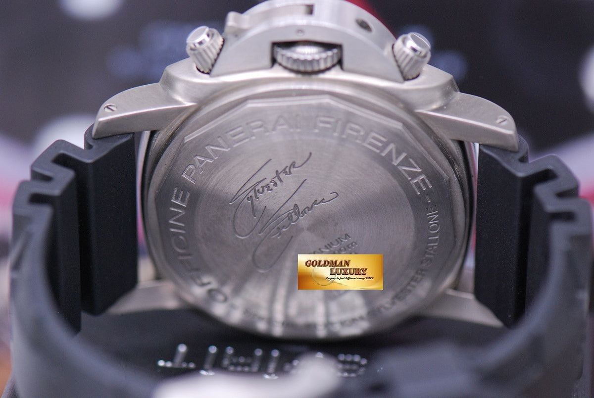 [SOLD] PANERAI LUMINOR SLYTECH CHRONOGRAPH TITANIUM “SYLVESTER STALLONE” SPECIAL EDITION PAM 202 AUTOMATIC (MINT)