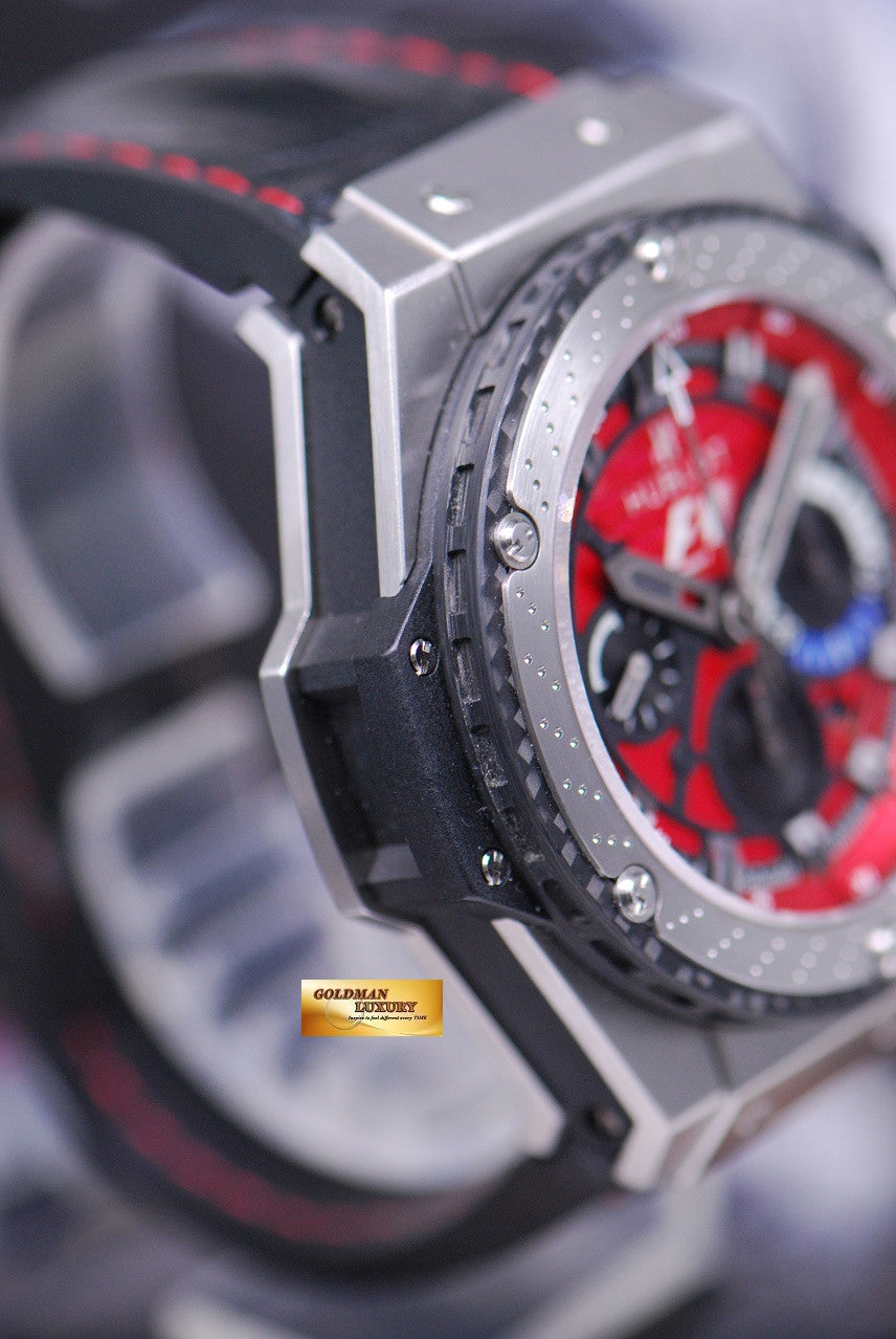 [SOLD] HUBLOT KING POWER AUSTIN FORMULA 1 CHRONOGRAPH TITANIUM  RED LIMITED EDITION (MINT)