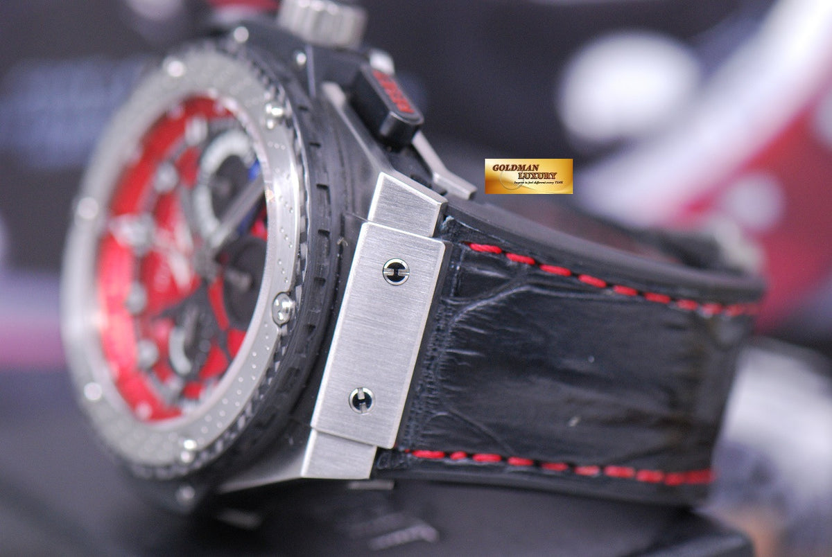 [SOLD] HUBLOT KING POWER AUSTIN FORMULA 1 CHRONOGRAPH TITANIUM  RED LIMITED EDITION (MINT)