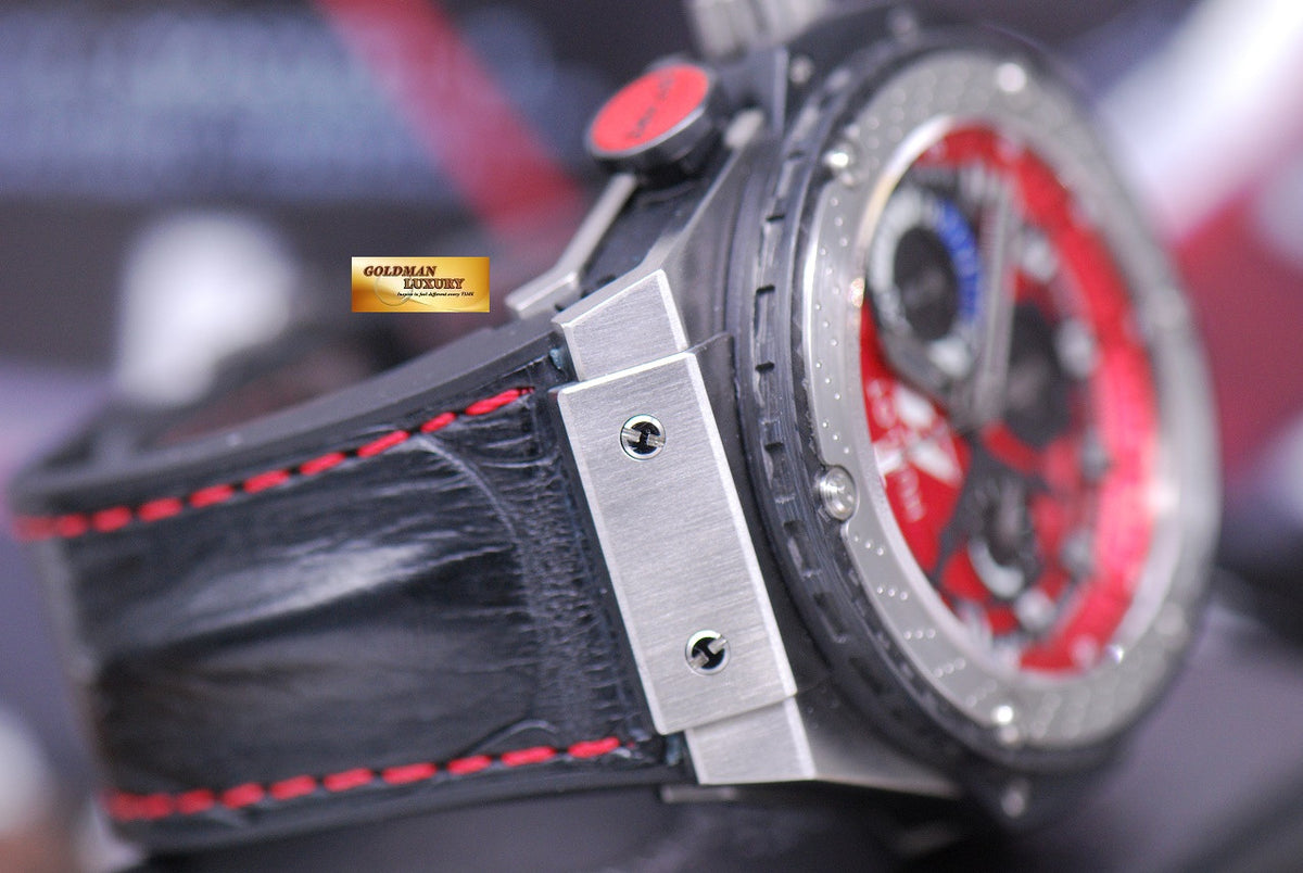 [SOLD] HUBLOT KING POWER AUSTIN FORMULA 1 CHRONOGRAPH TITANIUM  RED LIMITED EDITION (MINT)