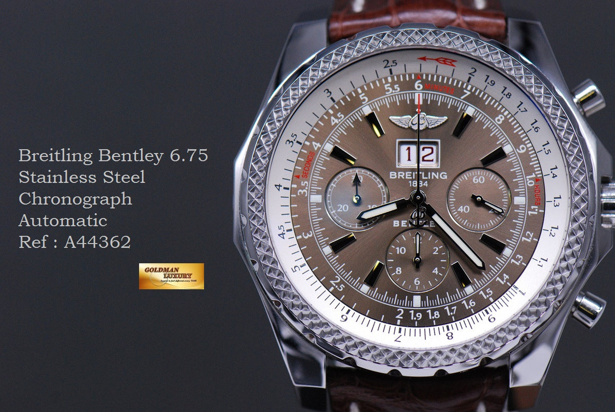 [SOLD] BREITLING BENTLEY 6.75 SS 47mm CHRONOGRAPH AUTOMATIC A44362 (MINT)