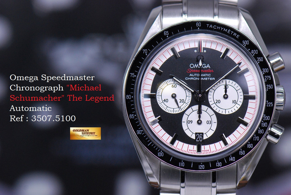 [SOLD] OMEGA SPEEDMASTER CHRONOGRAPH “MICHAEL SCHUMACHER” THE LEGEND AUTOMATIC (MINT)