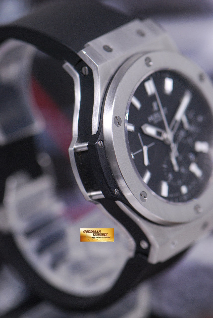 [SOLD] HUBLOT BIG BANG 44mm CHRONOGRAPH SS BEZEL BLACK AUTOMATIC (NEAR MINT)