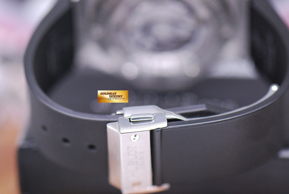 [SOLD] HUBLOT BIG BANG 44mm CHRONOGRAPH SS BEZEL BLACK AUTOMATIC (NEAR MINT)