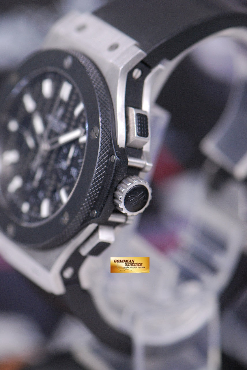 [SOLD] HUBLOT BIG BANG 44mm CHRONOGRAPH CERAMIC BEZEL BLACK AUTOMATIC (MINT)