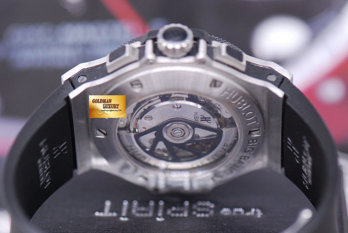 [SOLD] HUBLOT BIG BANG 44mm CHRONOGRAPH CERAMIC BEZEL BLACK AUTOMATIC (MINT)