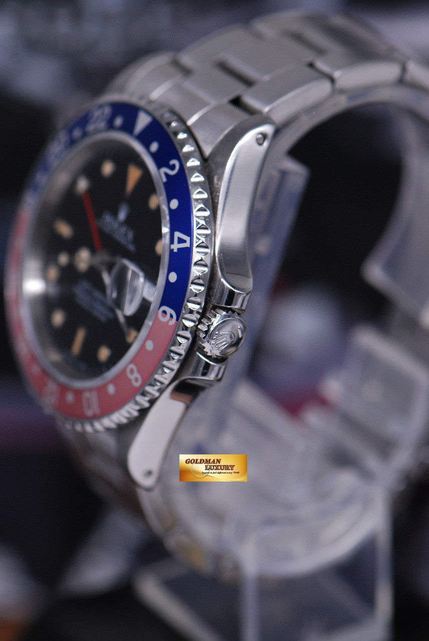 [SOLD] ROLEX OYSTER PERPETUAL GMT-MASTER "PEPSI" BEZEL Ref 16700 (AGING)