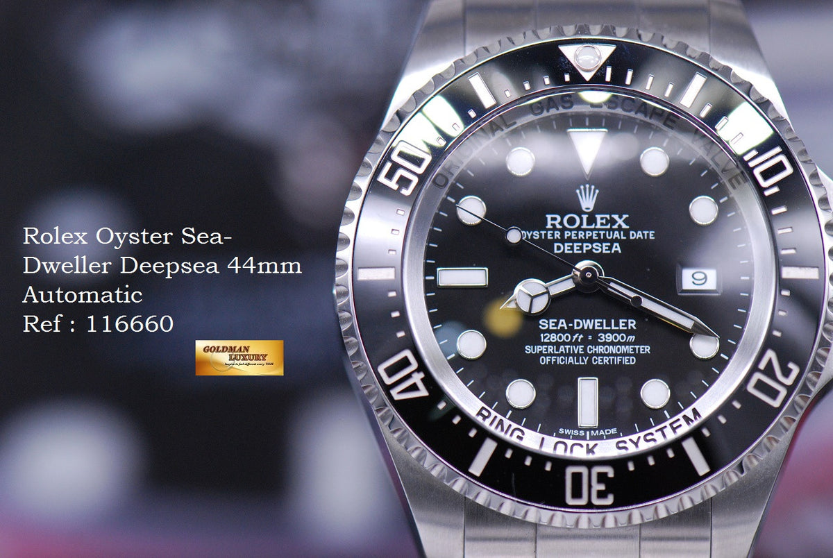 [SOLD] ROLEX OYSTER PERPETUAL DEEPSEA SEA-DWELLER BLACK 116660 (LNIB)