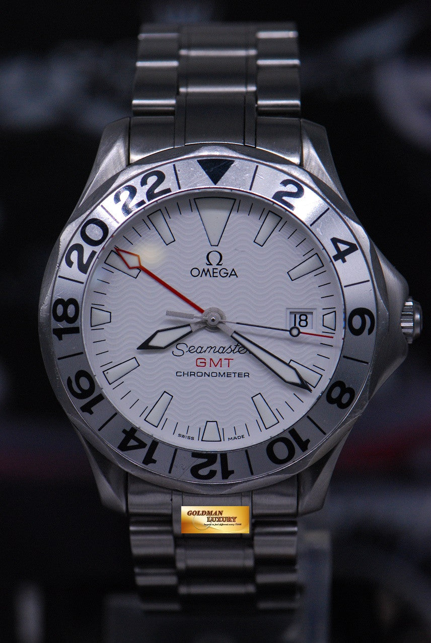 [SOLD] OMEGA SEAMASTER DIVER GMT 41mm AUTOMATIC WHITE (NEAR MINT)