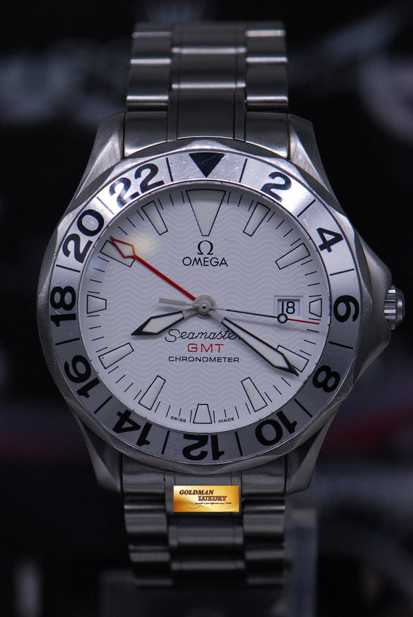 [SOLD] OMEGA SEAMASTER DIVER GMT 41mm AUTOMATIC WHITE (NEAR MINT)