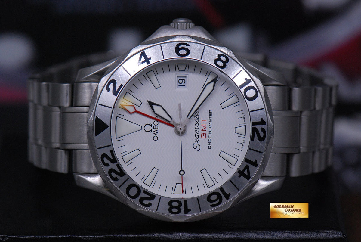 [SOLD] OMEGA SEAMASTER DIVER GMT 41mm AUTOMATIC WHITE (NEAR MINT)