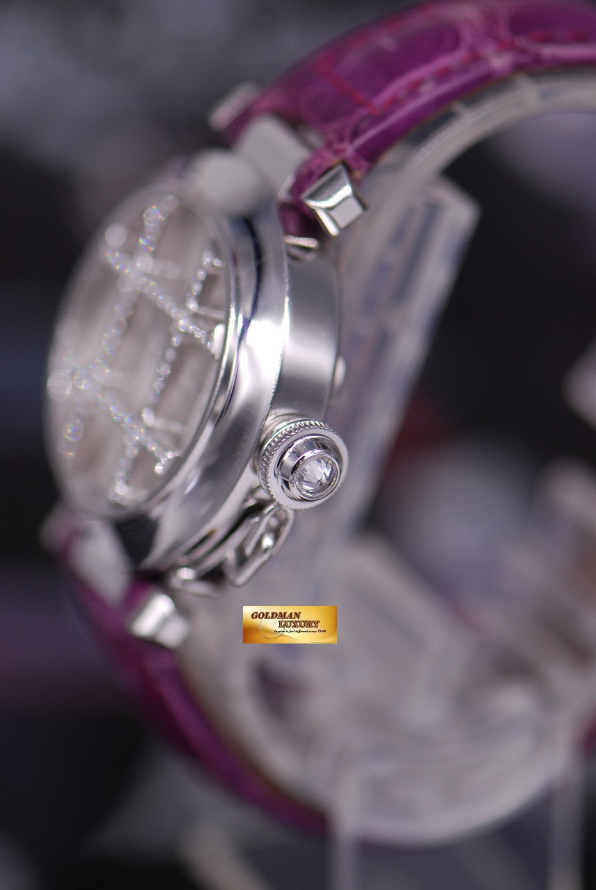 [SOLD] CARTIER PASHA LADIES DIAMONDS 18K WHITE GOLD AUTOMATIC Ref : 2400 (NEAR MINT)