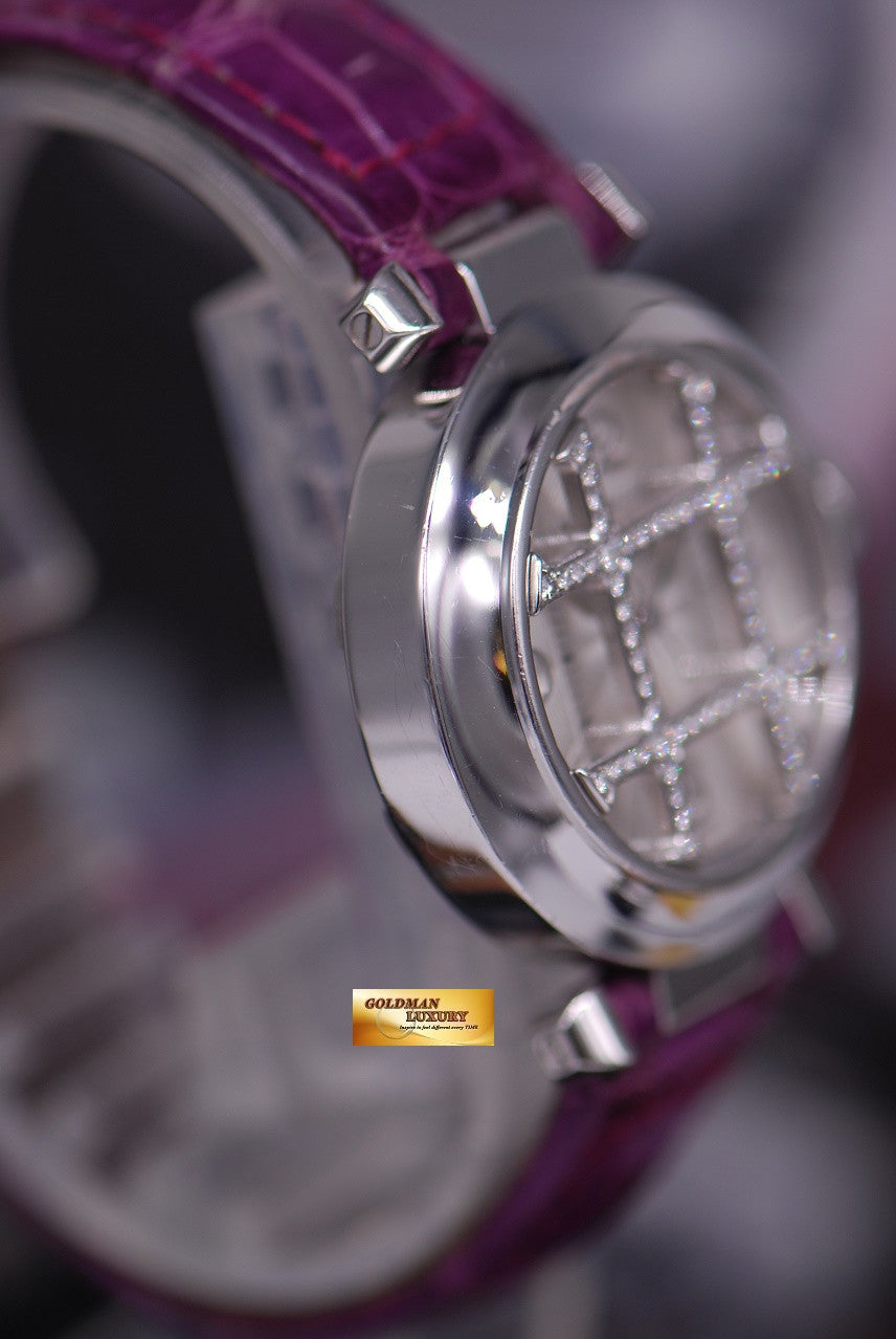 [SOLD] CARTIER PASHA LADIES DIAMONDS 18K WHITE GOLD AUTOMATIC Ref : 2400 (NEAR MINT)