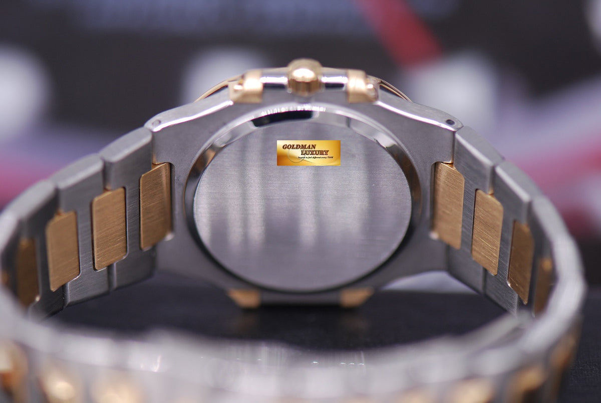 [SOLD] PATEK PHILIPPE NAUTILUS LADIES MIDSIZE HALF-GOLD QUARTZ 3900 (MINT)