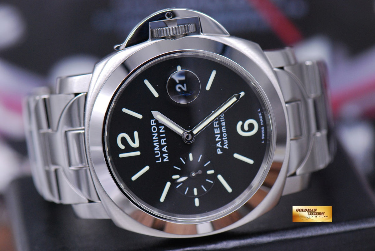 [SOLD] PANERAI LUMINOR MARINA 44mm SS with BRACELET AUTOMATIC PAM 220 (MINT)