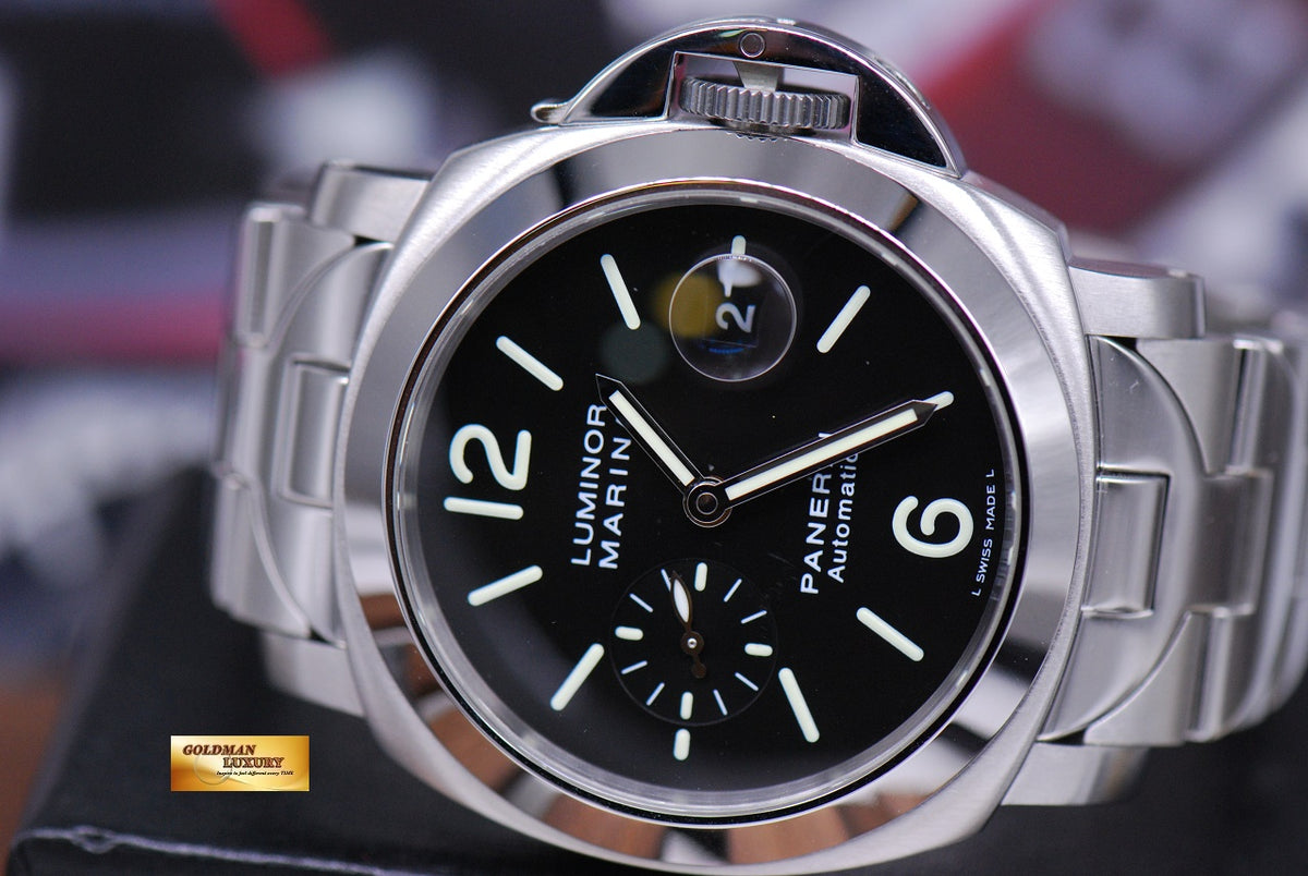 [SOLD] PANERAI LUMINOR MARINA 44mm SS with BRACELET AUTOMATIC PAM 220 (MINT)