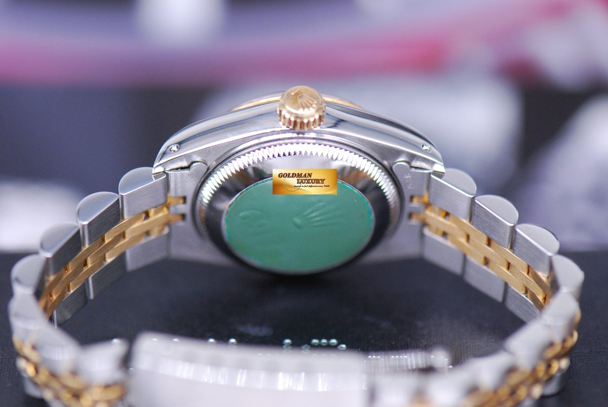 [SOLD] ROLEX OYSTER PERPETUAL DATEJUST LADIES 26mm HALF-GOLD 69173 (MINT)